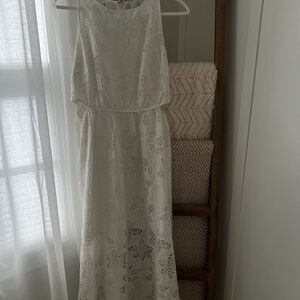 Sam Edelman White Floral Lace Dress